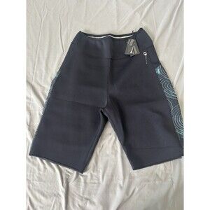 New Delfin Womens Black Heat Maximizing Workout Capri Pants Neoprene XXL